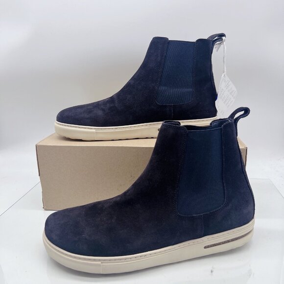 Birkenstock Bend Chelsea Men’s Boots Navy Blue Suede Leather Pull On EU 44 US 11 - Picture 2 of 13
